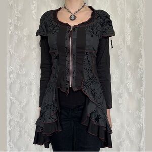Vintage Vamp Whimsygoth Black Jacket